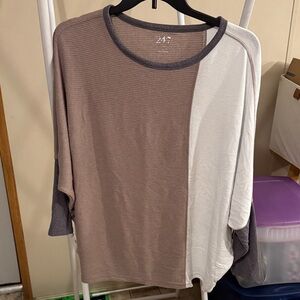 Maurice's 24/7 Asymmetric Colorblock Women's Top